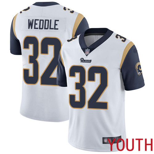 Los Angeles Rams Limited White Youth Eric Weddle Road Jersey NFL Football #32 Vapor Untouchable